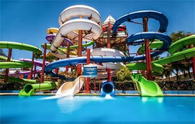 China Parque aquático de fibra de vidro para crianças Slide Outdoor Water Play Carnaval Rides à venda