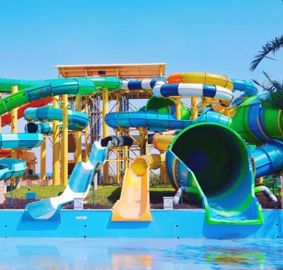 China Adults Fiberglass Huge Water Slide Water Aqua Park Amusement Games Rides for sale