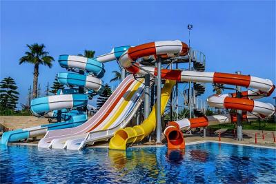 China OEM Children Water Amusement Park Equipment Tube Fiberglass Slide for Sale for sale