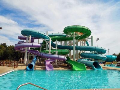 China OEM Kids Aqua Water Park Games Fiberglass Slide for Kids Pool for sale