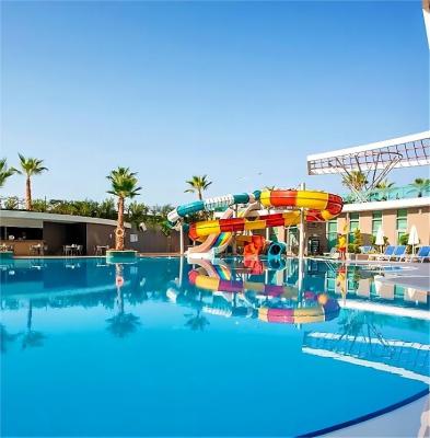 China ODM Outdoor Aqua Water Children Park Design Swimming Pool Kids Fiberglass Slides for Sale Te koop
