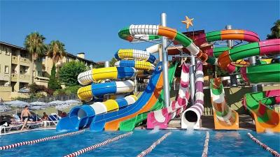 China OEM Water Theme Park Rides Amuement Fiberglass Slide for Sale à venda