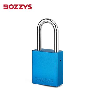 China Safety Lockout Solid Aluminum Padlock With Automatic Popup Hardened Steel Shackle for sale