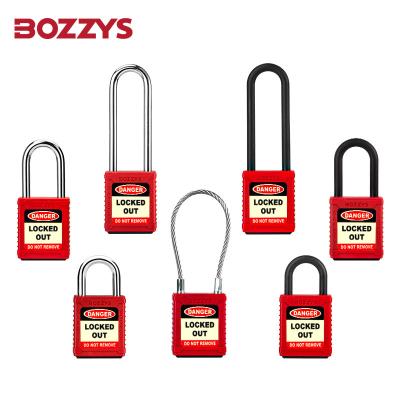 China Red nylon body lockout tagout safety padlock to Overhaul of lockout-tagout equipment for sale