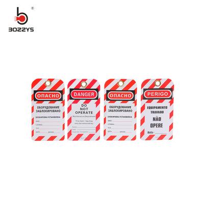 China Industry Equipment Locked Standard Safety Warning Customized Custom Design Pvc Tags Safety Lockout Tagout for sale