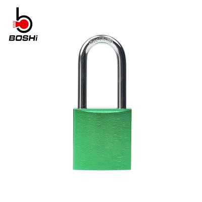 China Rust Proof Aluminum Padlock Green / Yellow Color With Anodization Treatment for sale