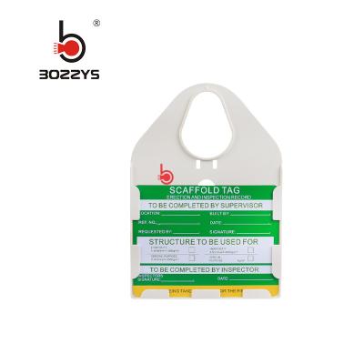 Chine BOSHI China Supplier Scaffold Lockout Safety Warning Tags à vendre