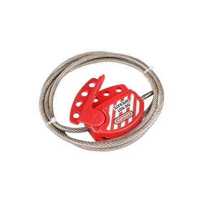 China Adjustable All Purpose Cable Lockout , PC Material Lockout Tagout Cable Lock for sale