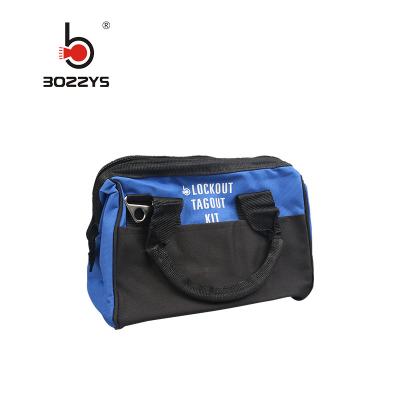 China Blue Color Safety Lockout Bag With Wear Resisting Polyester Cloth Material for sale