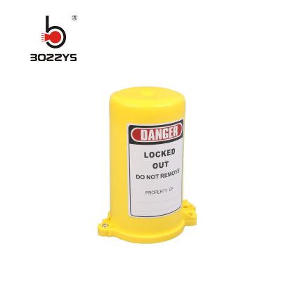 China Yellow Color Cylinder Tank Lockout Easy To Install With Three Lock Holes for sale
