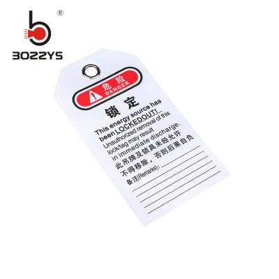 Chine Les étiquettes adaptées aux besoins du client de sécurité de lock-out de couleur, équipement léger ferment à clef étiquette à vendre