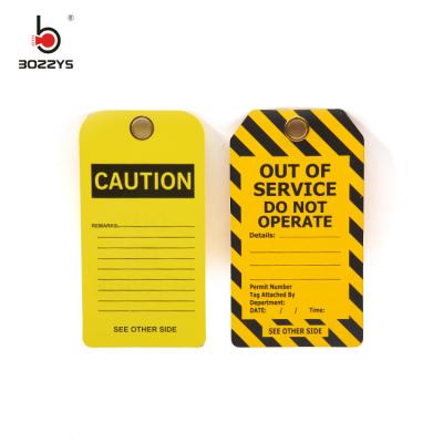 China Universal PVC Re-erasable tagout sign Suitable to Overhaul of lockout-tagout equipment safety warning for sale