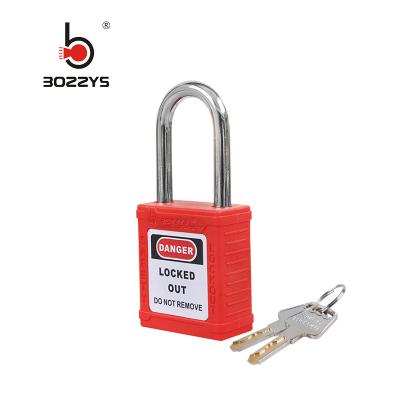 China BOSHI G01 Industry Safety Protection 38mm Steel Shackle Safety Padlock for sale