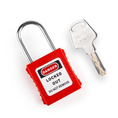 China 4mm Stainless steel beam Zenex Safety Lockout Tagout padlock body key unified laser coding for sale