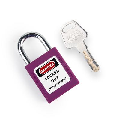 China OEM Safety Padlock Short padlocks Keyed Alike Color Padlock for lock out tagout with master keys en venta