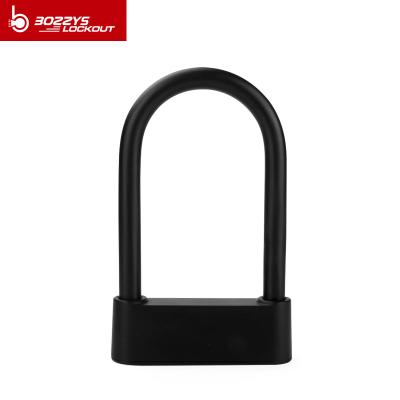 China Cerradura elegante del negro de la huella dactilar con la cerradura dominante de la fuerte seguridad U con la cerradura de acero U4 de la bici del cable en venta