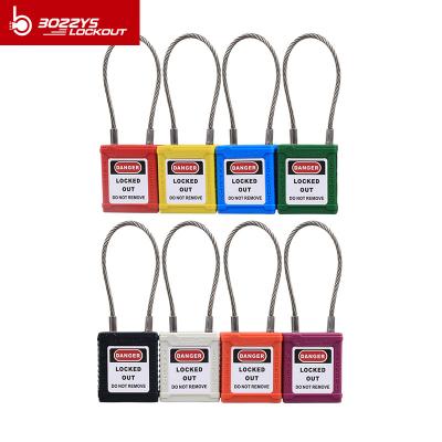 China Lightweight Wire Cable Safety Padlock , Industrial Safety Lockout Locks for sale