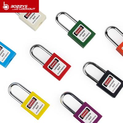 China Steel Shackle Red Lockout Padlocks Brass / Zinc Alloy Lock Cylinder safety lockout for sale