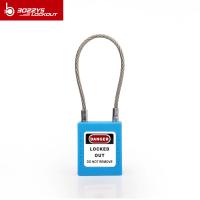 China BOSHI Most popular Industrial Wire shackle Safety Padlock with CE Certification for sale