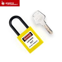 China BOSHI Oem Acceptable Metal Shackle Safety Padlock WIth Key Differ for sale
