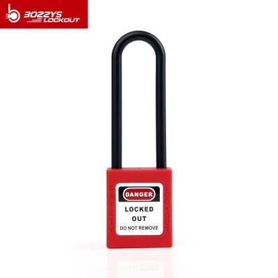 China BOSHI Industrial Cheap Price 76mm Plastic Shackle Lock Safety Padlocks for sale