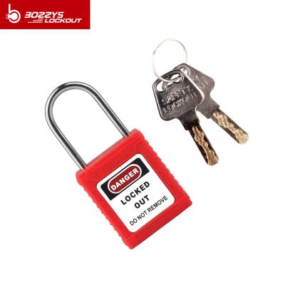 China BOSHI Custom Square Shape Stainless Steel Shackle Material Combination Safety Padlock for sale