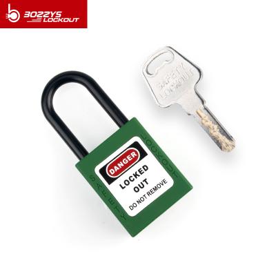 China Nylon Body Safety Padlock Chrome Plating Lock Out Tag Out Padlocks G14 for sale