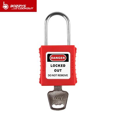China Multi Colored 4mm Dia Thin Shackle Safety Padlock for Industrial for sale