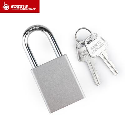 China Frosted Wire Drawing Aluminum Padlock Anti Aircraft Clip For Garden Door for sale