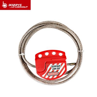 China 4 cadeado 1.8M Adjustable Cable Lockout com camada exterior UV do PVC de 6MM anti à venda