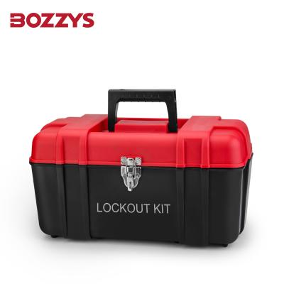 China Double Layer PVC Personal Lockout Toolbox With Removable Organizer Tray for sale