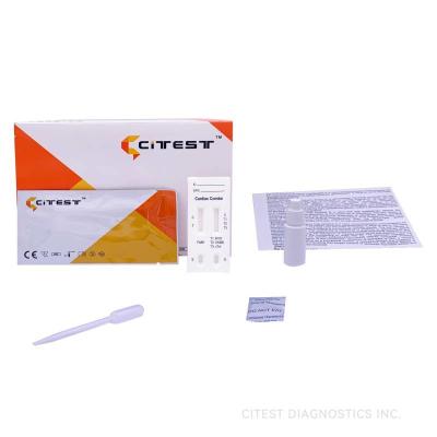 China H-FABP Myoglobin CK MB Cardiac Troponin I Test Cassette Cardiac Marker Test Kit for sale