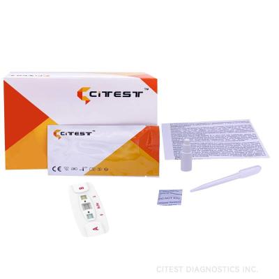 China Precisão profissional de Citest ABO Rapid Blood Typing Kit 99,9% à venda