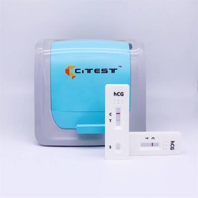 Chine lecteur rapide Rapid Pregnancy Test Kit Convenient d'essai de 15-1000mIU/Ml Hcg à vendre