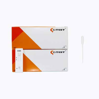Chine CE rapide/FDA de détection de Benzoylecgonine de cassette d'essai du métabolite COC de cocaïne à vendre