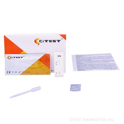 China 3-5 Min Female HCG One Step Pregnancy Test Strip Cassette Midstream for sale