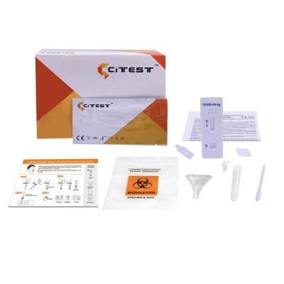 China CE1434 OTC COVID 19 Antigen Rapid Test Kit Oral Fluid For Self Testing for sale