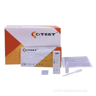 China High Sensitivity Lateral Flow Test Strips 25T 40T CMV IgG IgM Rapid Test Cassette for sale