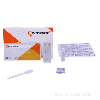 China Filariasis IgG/IgM Rapid Test, Serum/Plasma, Filariasis parasites Infectious Disease Test Kit for sale