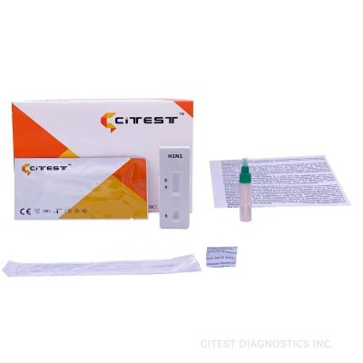 China Swab H1N1 Rapid Test Cassette Qualitative Detection Influenza A Antigen Test for sale