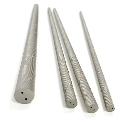 China Titanium Alloy Tungsten Cutting Tools K40 Rods With Two Helical Holes for sale