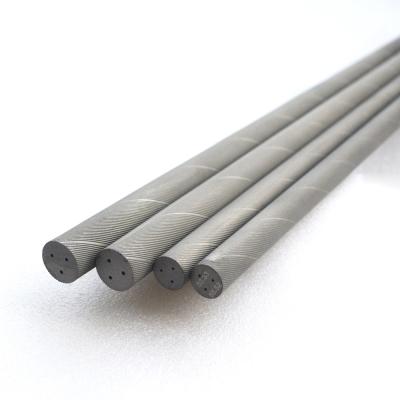 中国 K30は螺旋形の冷却剤の穴が付いている鋼鉄切削工具HRA 94の炭化物棒を堅くした 販売のため
