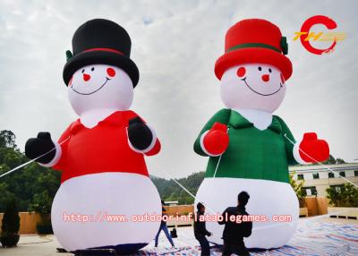 Chine Exposition extérieure de festival de bonhomme de neige géant gonflable de Noël de tissu d'Oxford à vendre