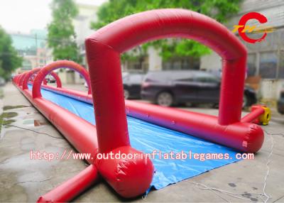 China Customized Popular City Largest Water Slide Bounce House Rental In Red for sale