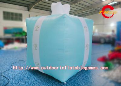 China Wonderful Inflatable Model 4m Tall Red And Blue Inflatable Gift Box for sale