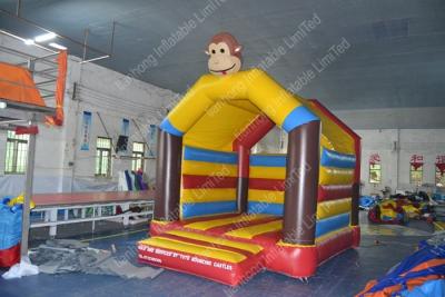 China Attractive 0.55mm PVC / Oxford Inflatable Bounce House , inflatable fun world for sale