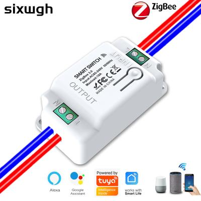 China SIXWGH Tuya Zigbee Smart Switch Module Smart Home Automation Light Switch for sale
