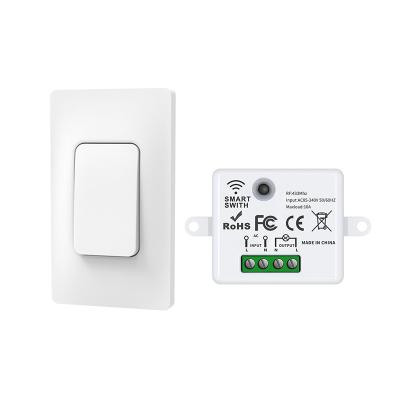 China 433Mhz Self Powered Wireless Switch Remote Light Switch Waterproof Wall Panel for sale