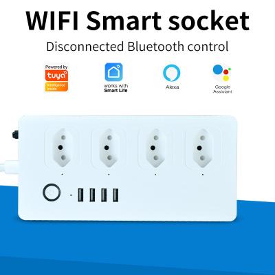 China Remote Control Homekit Light Socket WiFi Automation TUYU Remote Control Wall Socket for sale