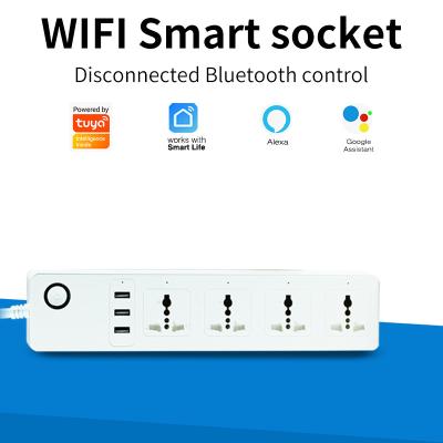 China 10A Current Tuya Wifi Lamp Socket Smart Home Automation Zigbee Outdoor Socket for sale